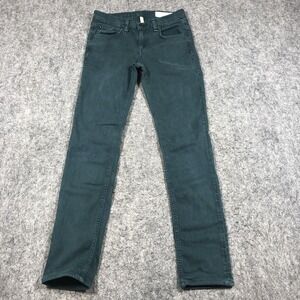 Rag & Bone Skinny Jeans Womens 25 Dark Green Dark Wash Low Rise Stretch Denim